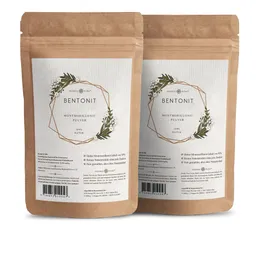 Nordic Pure Nordic Pure Bentonit Pulver (95% Montmorillonit), extra fein 2x500 g – Produktbild 1 von 1
