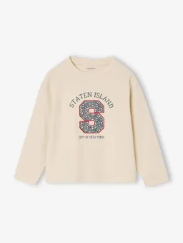 Vertbaudet Shirt mit Buchstaben-Applikation Mädchen – Produktbild 1 von 1