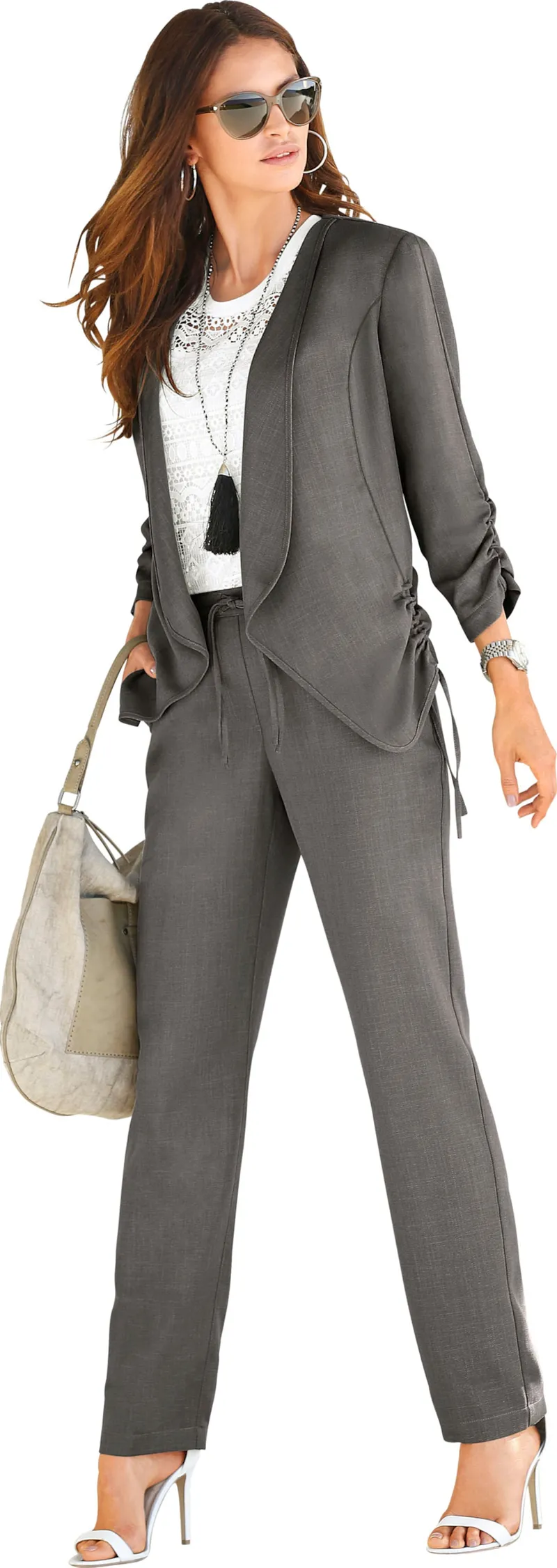 Witt Blusenblazer, Taupe, – Produktbild 3 von 3