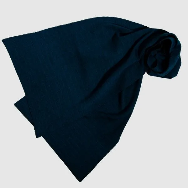 LANARTO slow fashion LANARTO slow fashion Schal Uni einfarbig gestrickt aus mulesingfreier Merinowolle, Blau, – Produktbild 1 von 2