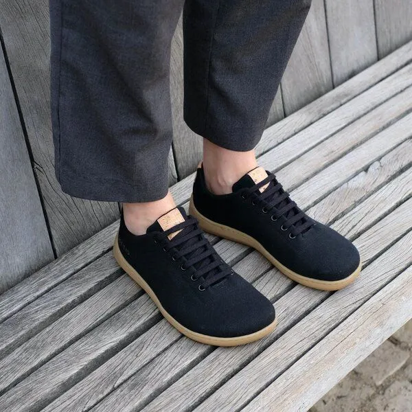 SORBAS SORBAS 35 Barfußschuhe aus Baumwolle, Schwarz, – Produktbild 2 von 4