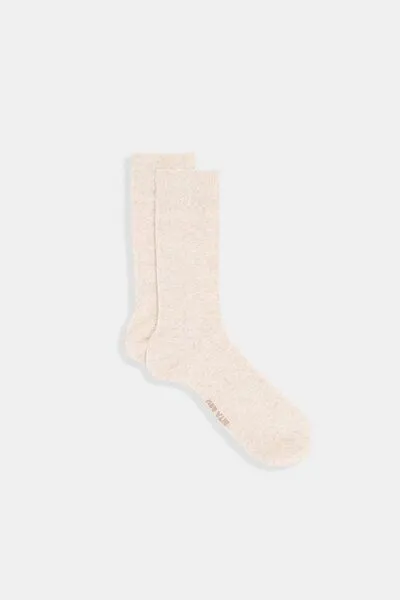 Rita Row Rita Row Socken LUNA mit Ajour-Blütenmuster, Beige, – Produktbild 1 von 4
