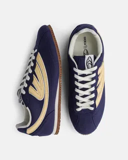 MoEa MoEa Herren vegan Sneakers Rise Marineblau/Gelb Mit Ananas-Motiv – Produktbild 1 von 1