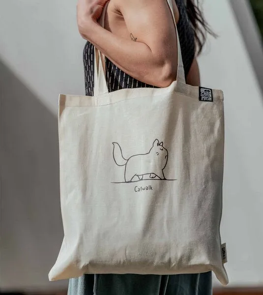 Gary Mash Gary Mash Baumwolltasche Catwalk aus zertifizierter Biobaumwolle, Natur, – Produktbild 4 von 4