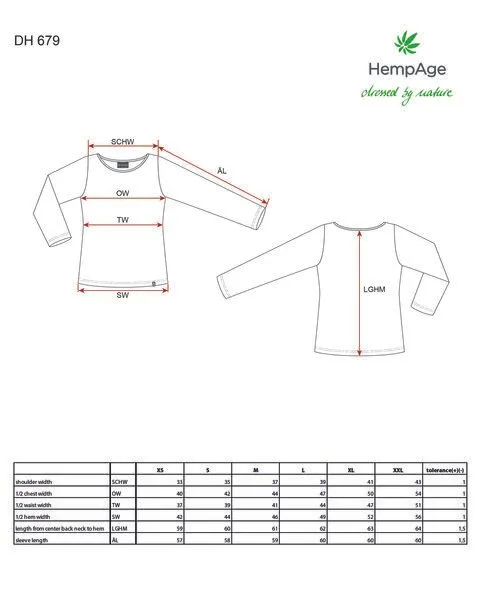 HempAge HempAge Gestreiftes Langarm Shirt Hanf/Biobaumwolle, Dove (blau), – Produktbild 2 von 4