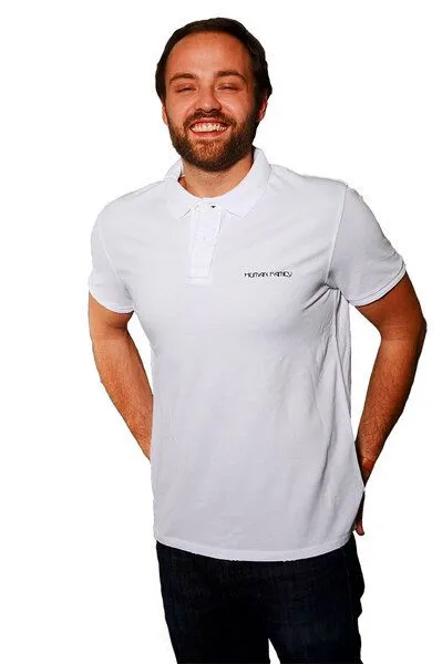 Human Family Vintage Poloshirt "Nature Vintage" von Human Family, Anthrazit, – Produktbild 4 von 4