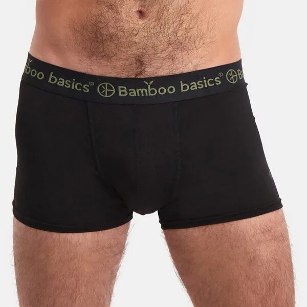 Bamboo Basics Bamboo Basics Enganliegende Herren Trunkshorts LIAM aus Bambusviskose / Biobaumwolle (3er Pack), Schwarz, – Produktbild 3 von 4