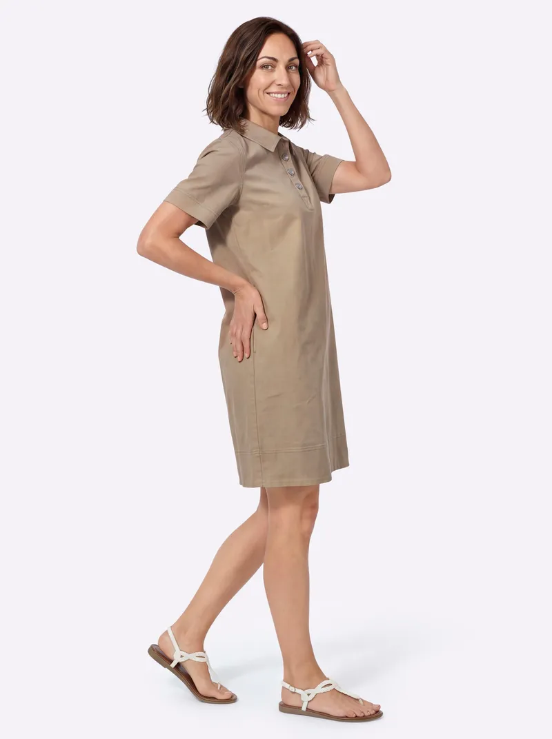 Witt Jeanskleid beige, Beige, – Produktbild 2 von 2