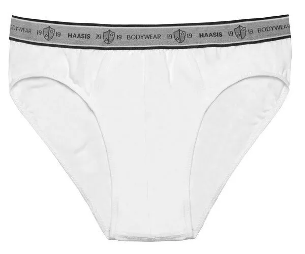 Haasis Bodywear Haasis Bodywear Herren Slip ohne Eingriff Single Jersey 3er Pack,Bio Baumwolle/Elasthan, Weiss, – Produktbild 2 von 4