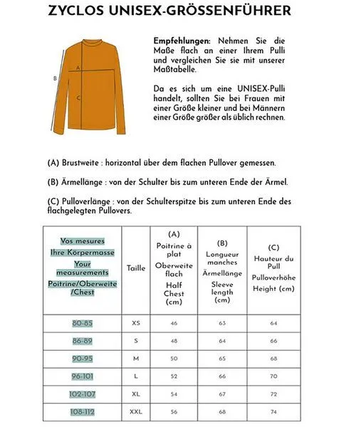 Aatise Aatise Zyclos Pullover, Rundhalsausschnitt, recycelter Wolle, Blau, – Produktbild 4 von 4