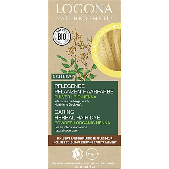 LOGONA LOGONA Pflanzen-Haarfarbe-Pulver goldblond – Produktbild 1 von 1