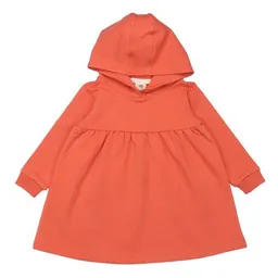 Walkiddy Kinder Kapuzenkleid GOTS zertifiziert – Orange, Langarm, weich & bequem | von Walkiddy – Produktbild 1 von 1