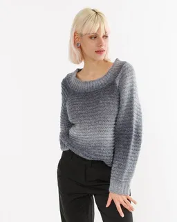 Alma & Lovis Alma & Lovis Strickpullover im Colorchange aus Alpaka-Woll-Mix | Degrade Pullover – Produktbild 1 von 1