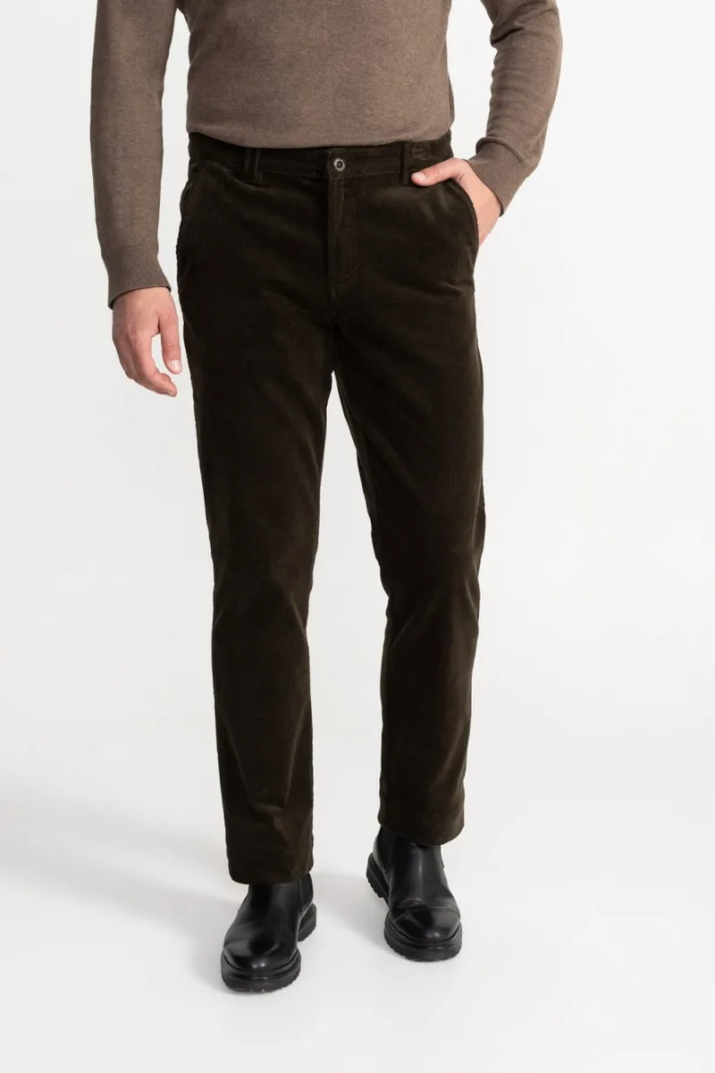 De IONESCU De IONESCU Herren vegan Hose Comarnic, Dunkelgrün, – Produktbild 2 von 2