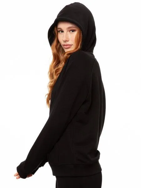 FellHerz FellHerz Damen Hoodie Kapuzenpullover, Schwarz, – Produktbild 4 von 6