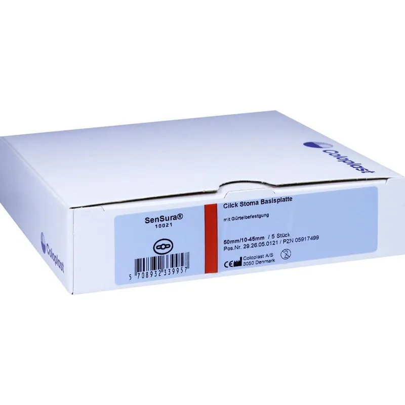 Coloplast SENSURA Click Basisp.RR50 10-45mm m.Gürtelbefest. 5 St Basisplatte – Produktbild 1 von 1