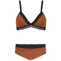 Frija Omina Frija Omina Set: Bio BH + Hipster Spitze dunkel, Rost, – Produktbild 2 von 3