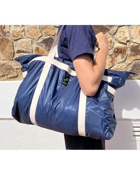 DEMANO DEMANO Travel Bag Hergestellt aus Fallschirmresten, Blau, – Produktbild 1 von 3