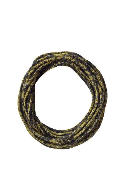 austriandesign.at austriandesign.at StrickKette "SloWool", Anthrazit/gelb, – Produktbild 3 von 4