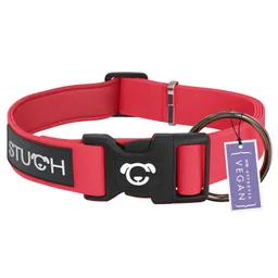 STUCH STUCH Hundehalsband gepolstert u. verstellbar rot S – Produktbild 1 von 1