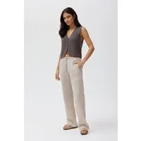 People Wear Organic People Wear Organic Hose, grau gestreift, Bio-Baumwolle – Produktbild 1 von 1