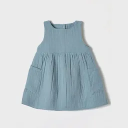 OrganicEra OrganicEra Bio Musselin ärmelloses Kleid mit Tasche – Produktbild 1 von 1