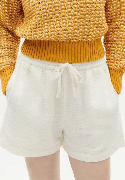 thinking mu THINKING MU Shorts Geranio Loop undyed, Weiß, – Produktbild 4 von 4