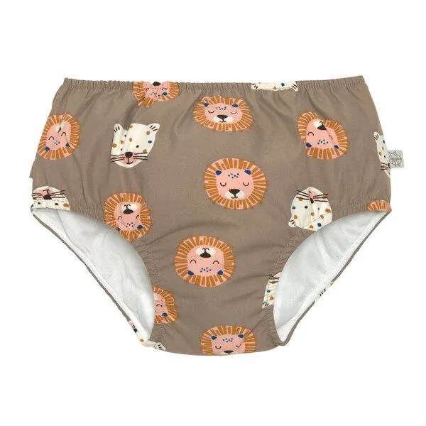 Lässig Lässig Baby Schwimmwindel und Sonnenhut (UV-Schutz) Löwe braun – Produktbild 3 von 4