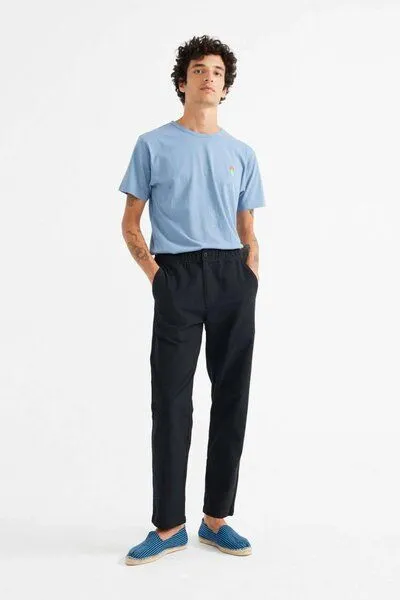 thinking mu thinking mu Chino Hose - Light Travel Pants - aus Bio-Baumwolle, Schwarz (black), – Produktbild 4 von 4