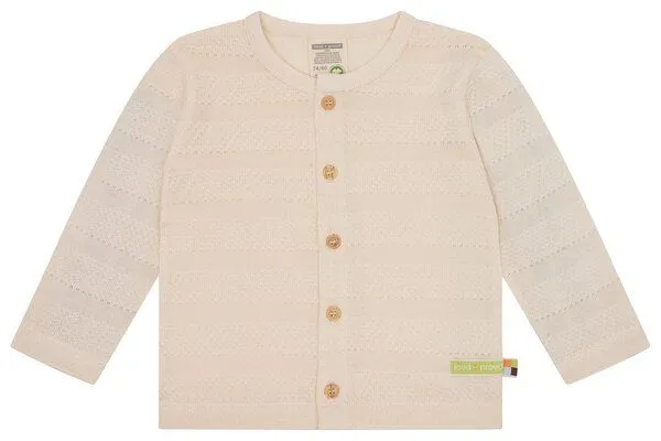 loud + proud loud + proud Babys & Kinder Jacke Jacquard, GOTS-zertifiziert, Vanilla(natur), – Produktbild 2 von 2