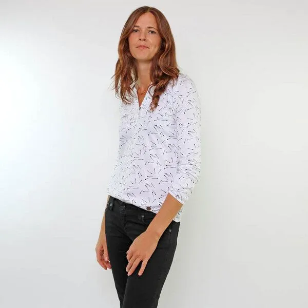 Gary Mash GARY MASH Longsleeve Ninette aus Modal®-Mix, Weiß, – Produktbild 2 von 4