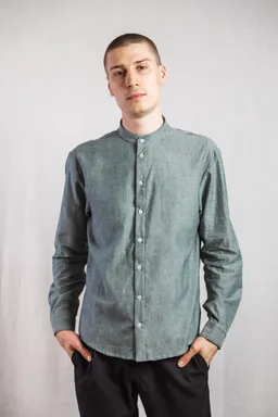 Jyoti - Fair Works Jyoti - Fair Works Herren vegan Hemd Harish EuKALyptus – Produktbild 1 von 1