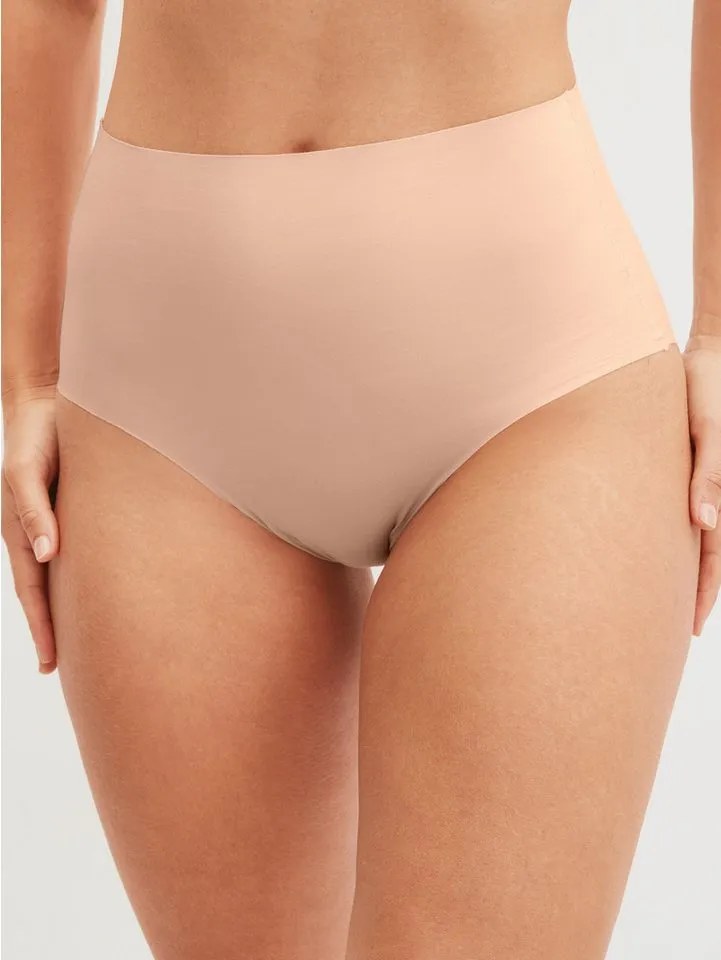 CALIDA CALIDA High-Waist-Slip Natural Skin mit hohem Bund, flache Abschlüsse, Interlock-Qualität, Rosa, – Produktbild 1 von 4