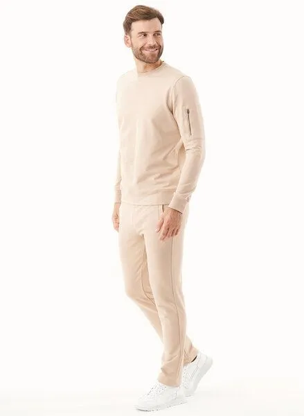 ORGANICATION ORGANICATION Sweathose aus Bio-Baumwolle, Natur(beige), – Produktbild 2 von 3