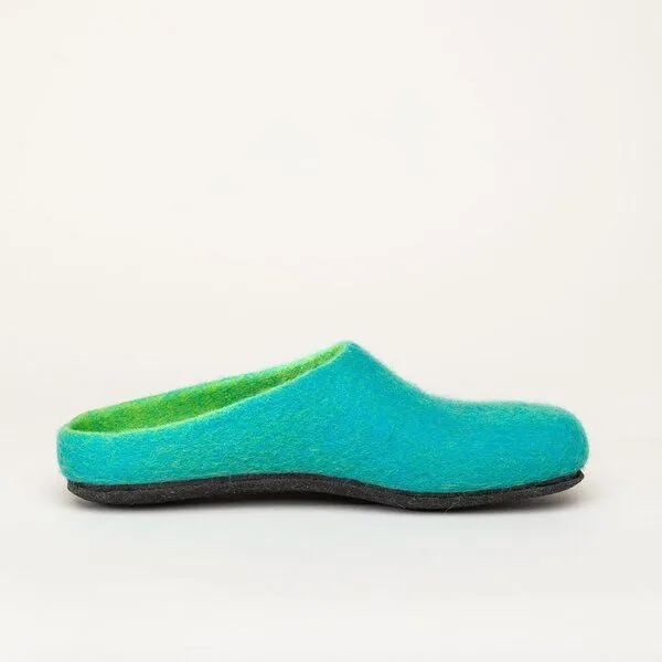 Magicfelt Magicfelt Filz-Hausschuh 709 aus 100% Merino-Wolle für Damen & Herren, Grün, – Produktbild 3 von 4