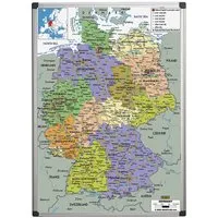 Bi Office Bi-Office Whiteboard mit Landkarten-Aufdruck Deutschlandkarte 120 x 90 cm – Produktbild 1 von 1