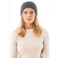 ORGANICATION ORGANICATION Unisex Strick-Beanie aus Bio-Baumwolle, Asphalt, – Produktbild 1 von 1