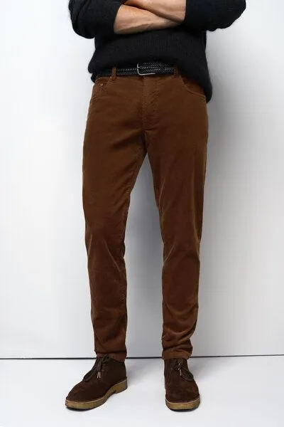 M 5 BY MEYER M 5 BY MEYER Five Pocket aus Casual Cord, Rot (rust), – Produktbild 3 von 6
