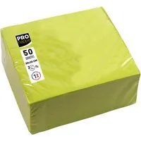 ProNappe 50 ProNappe Cocktail-Servietten 20 x 20 cm, kiwigrün – Produktbild 1 von 1