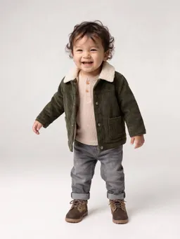 Vertbaudet Baby Cordjacke mit Teddyfleece-Futter – Produktbild 1 von 1