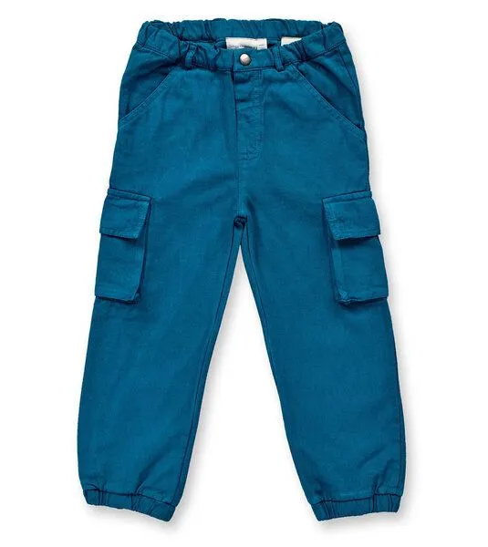Sense Organics & friends in cooperation with GARY MASH Sense Organics & friends in cooperation with GARY MASH Gefütterte Kinder Cargohose aus aus Biobaumwolle, Petrol, – Produktbild 1 von 2