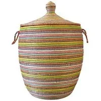 SWANE-Design SWANE-Design Afrikanischer Wäschekorb - Stripes Bunt - S/M/L/XL/XXL – Produktbild 1 von 1