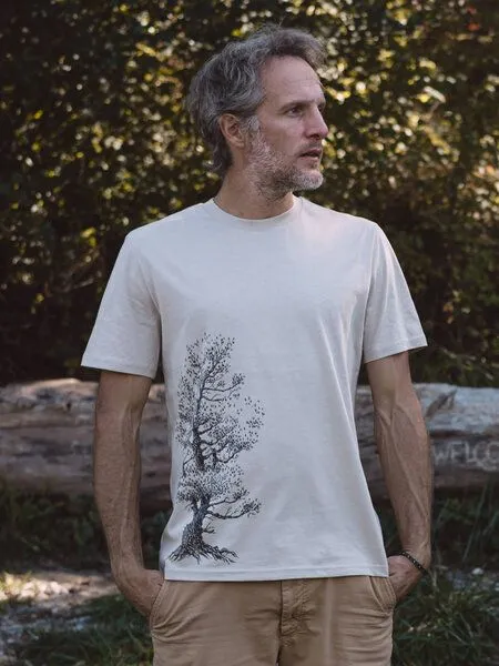 Life-Tree Life-Tree Organic Fairwear Shirt Men Pine Tree, Sand, – Produktbild 1 von 5