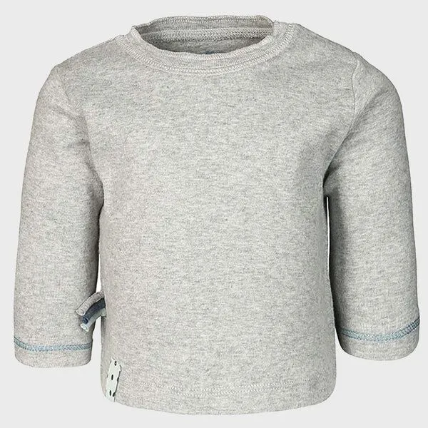 OrganicEra Baby Langarm T-shirt 'OrganicEra' aus Bio Baumwolle, Grey melange (grau), – Produktbild 2 von 4