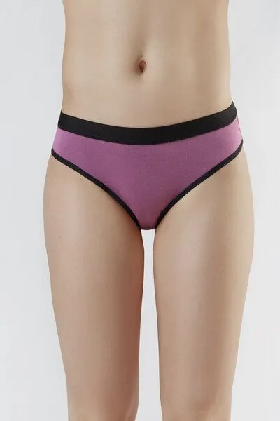 True North True North Damen Funktionswäsche Bikini-Slip Mikromodal, Purple-nitro (lila), – Produktbild 1 von 3