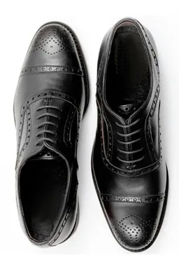 Will's Vegan Store Will's Vegan Store Herren vegan Brogues Goodyear Welt Schwarz – Produktbild 1 von 1