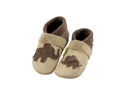 Pantolinos Pantolinos Baby und Kinder Lederpuschen Krabbelschuhe Elefant walnuss/hippo – Produktbild 1 von 1