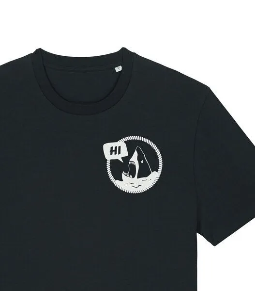 päfjes päfjes - Hi Hai Haidrun - Baumwoll Männer T-Shirt, Schwarz, – Produktbild 2 von 4