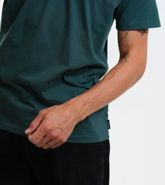 Gary Mash GARY MASH Herren Basic T-Shirt aus Biobaumwolle, Dunkelgrün (grün), – Produktbild 4 von 4