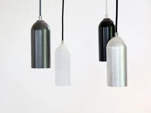 werkvoll by Lena Peter werkvoll by Lena Peter Recycling Feuerlöscher Hängeleuchte FIRELIGHT neutral, Anthrazit, – Produktbild 2 von 4